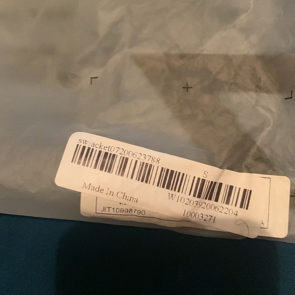 EMERY ROSE Zipper Half Placket Drawstring Hem Wind Jacket - Picture 2 of 2